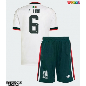 Mexiko Erik Lira #6 Dětské Venkovní dres komplet MS 2026 Krátký Rukáv (+ trenýrky)